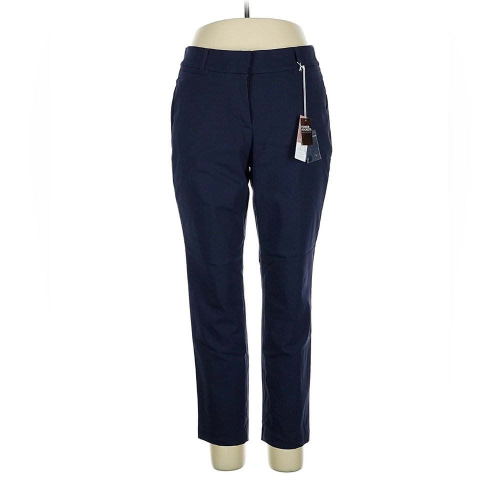 🆕 Lane Bryant Navy Blue Ankle length pants with tummy control pockets, size 16